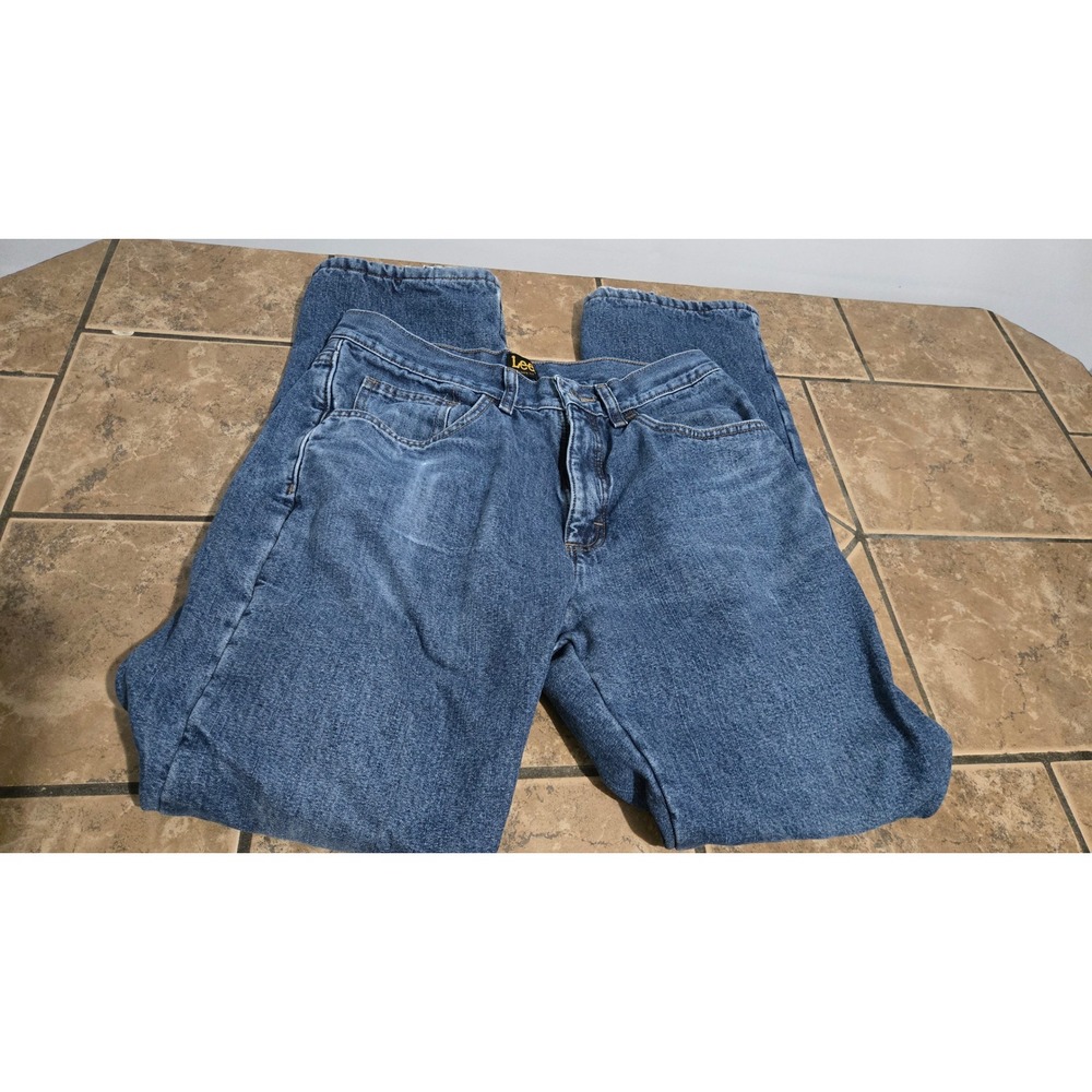 Lee Relaxed Fit Flannel Mens Lined Jeans Size 33 x 34